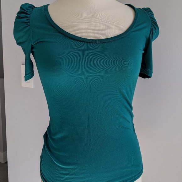 Dark Teal Top by Lux Size M - Picture 2 of 8